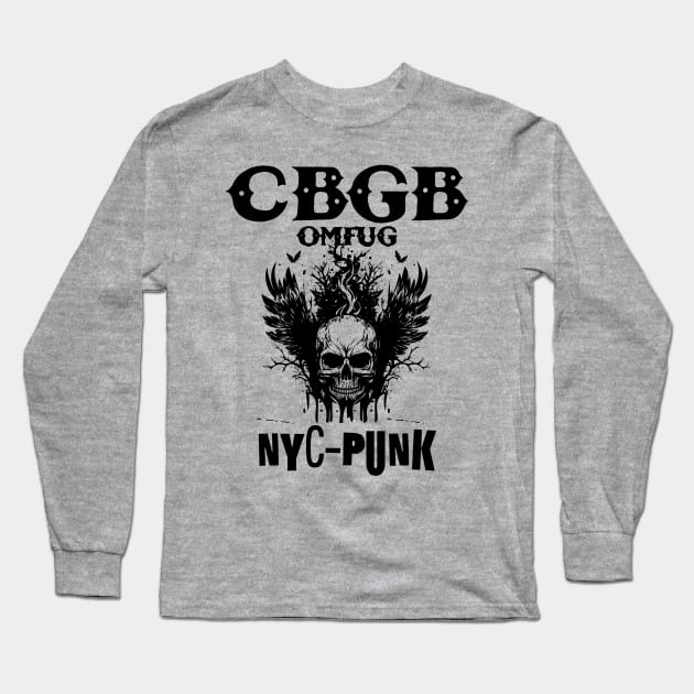 Cbgb Original Aesthetic Tribute 〶 Long Sleeve T-Shirt by Terahertz'Cloth